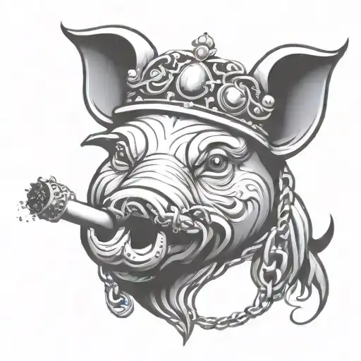 Pig Crown Smoking Chains