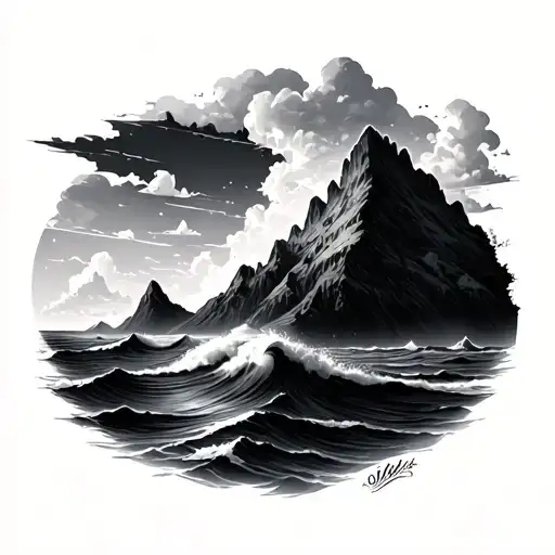 Ocean And Mountain