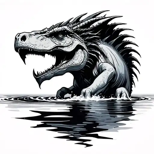 Centaurus Coming Out Of Water