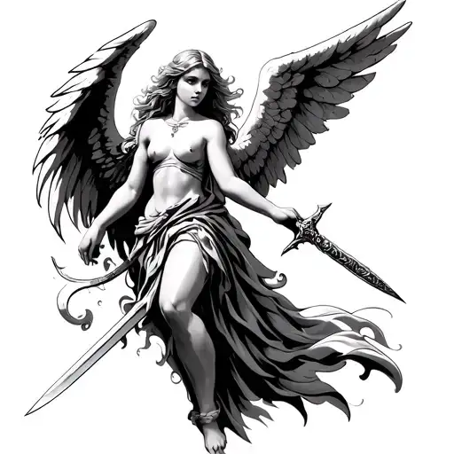 Angel And Swords
