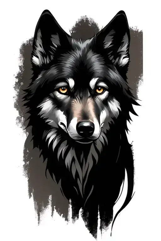 Human Eyes Looking On A Shewolf