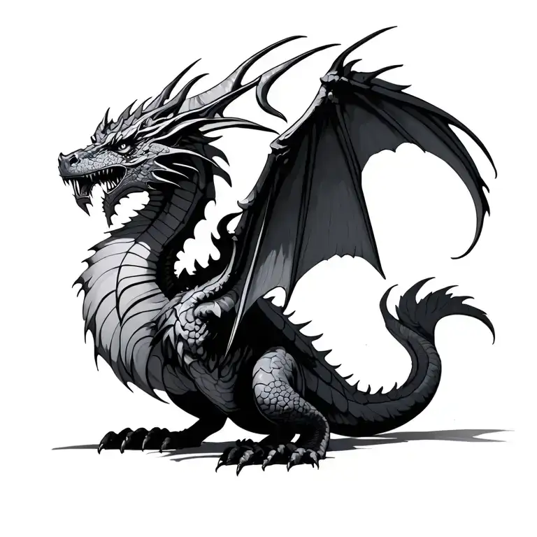 Dragon With Wings Like Game Of Thrones