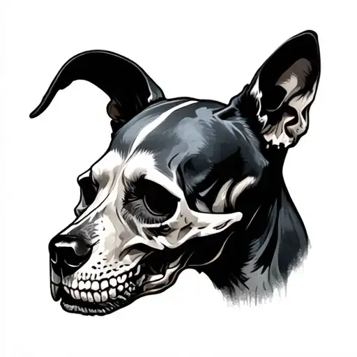 3 Dog Skulls