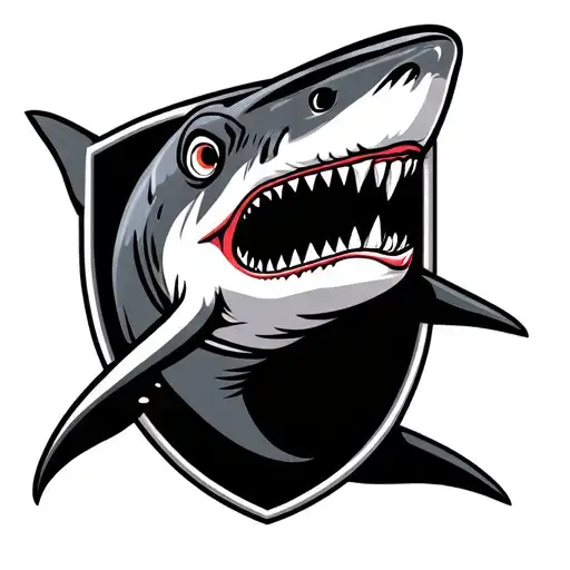 Barranquilla Junior Shield With A Shark