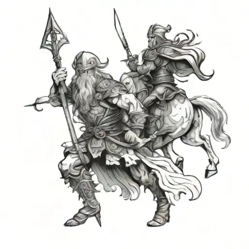 Norse Mythology Inspired Scene