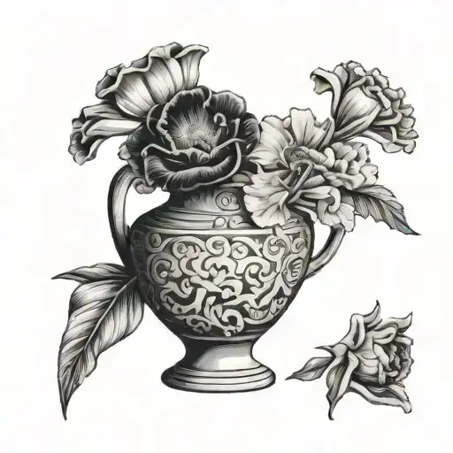 Eustoma In A Broken Greek Vase