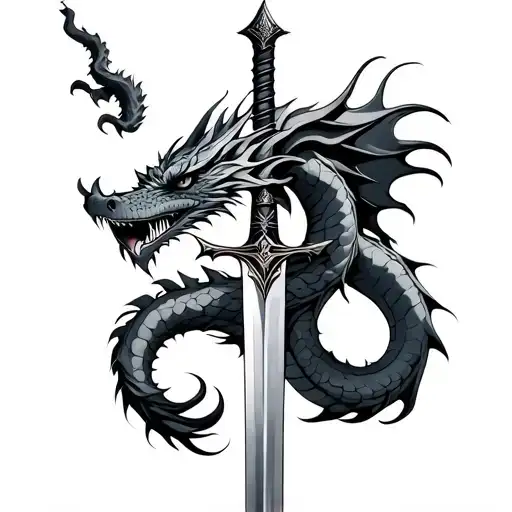 Sword With Dragon
