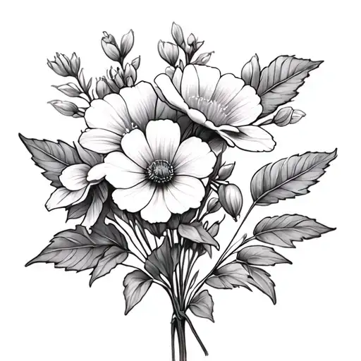 Birth Flowers April - No Leaves Growing