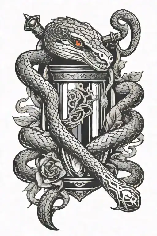 Dagger With A Snake And A Mirror
