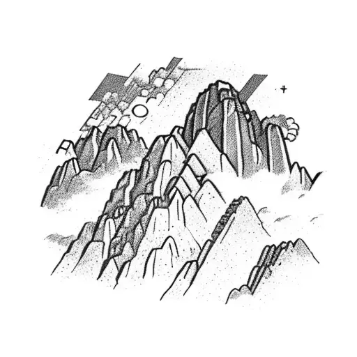 Machu Picchu Showing Through Clouds Under The Sky Showing The Milky Way Galaxy