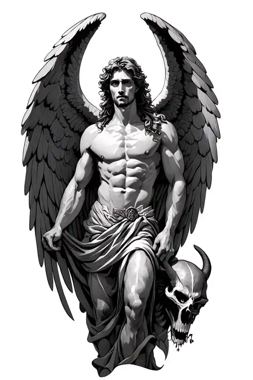 Arch Angel Michael After He Defeated Satan