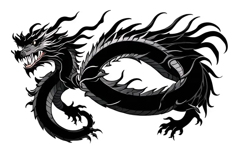 Chinese Dragon Coiled