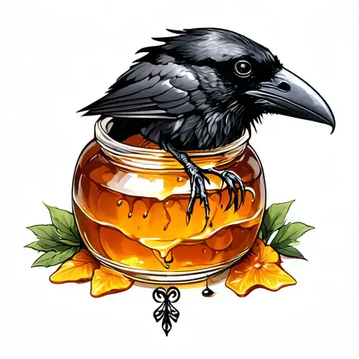Raven And Honey Jar