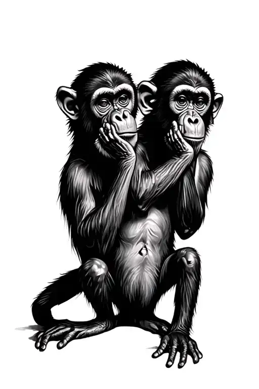 Monkeys See No Evil Hear No Evil Speak No Evil