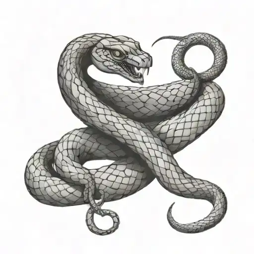 Gothic Snake Wrapped