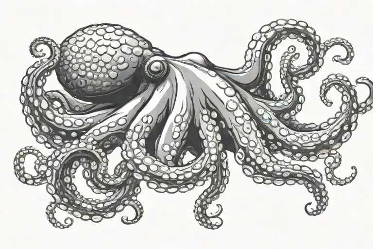 Octopus Gracefully Swimming