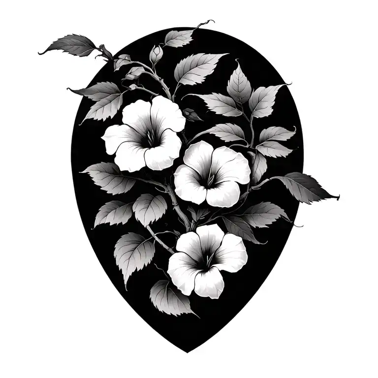 Morning Glory Vine Intertwined