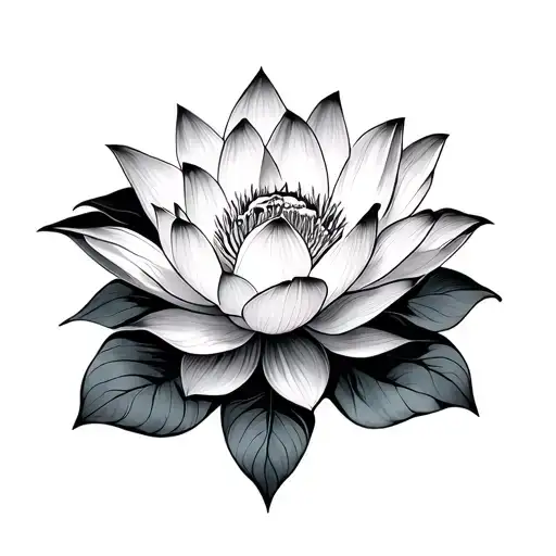 Lotus Flowers Leaves