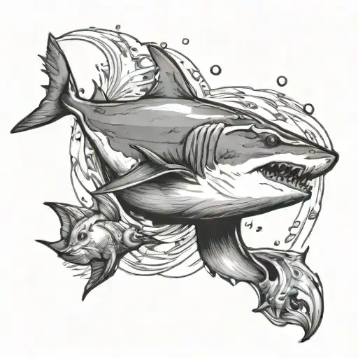 The Shark Jumps Out Of The Water And Impales The Squirrel