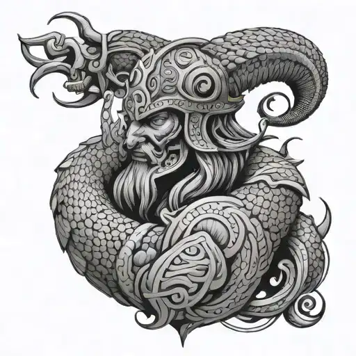 Serpent Tahitien Viking Warrior