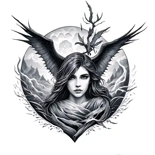 Lightining Storm And Narsil Shord And Nature