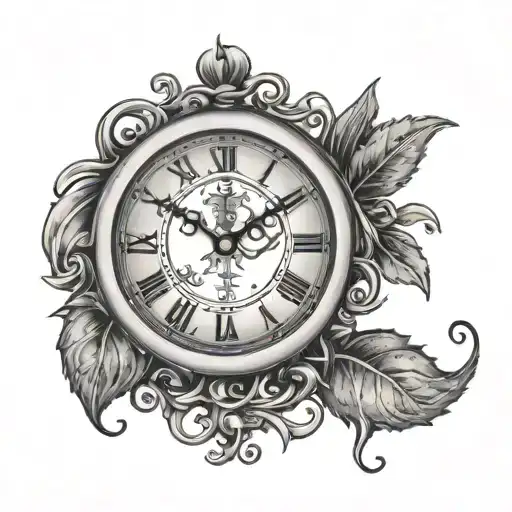 Clock With Vine Wrapping