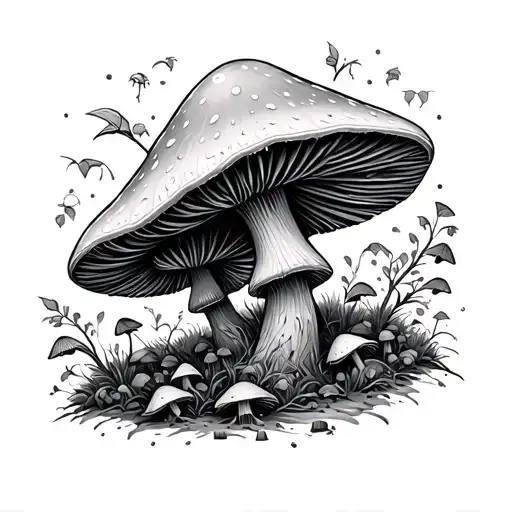 Trippy Mushroom Forest