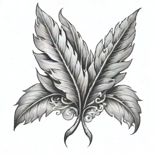 Leaf And Angel Wings
