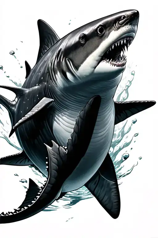 Black Tip And Nurse Shark Swimming