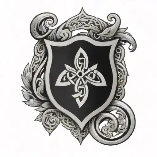 Macleod Crest And Celtic Knot