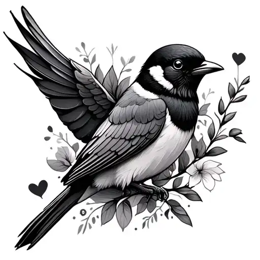 One Bird With Forever Sign