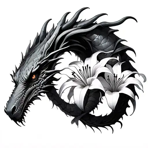 Earth Dragon And Spider Lillies