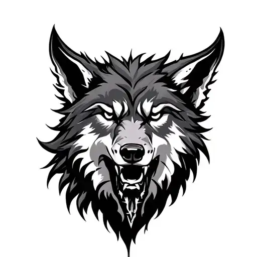 Fenrir Wolf Viking Style