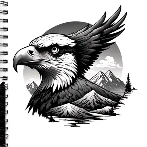 Eagle Faceand Mountain Landscape