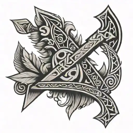 Viking Symbols Arrow