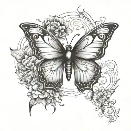 Butterfly Design Combining Sagittarius