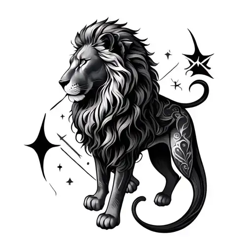 Tatto Zodiac Leo And Gemini