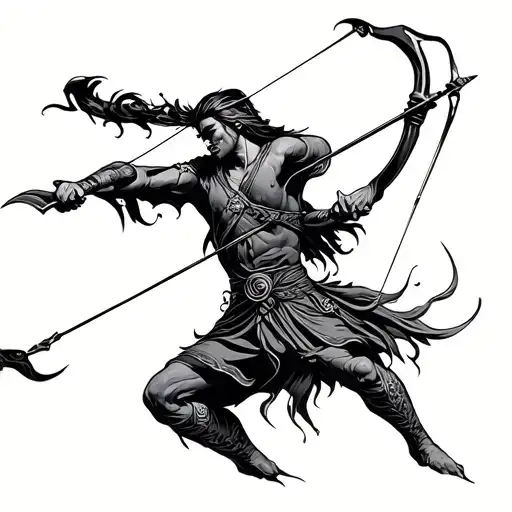 Minotoar Shooting Bow And Arrow