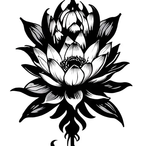 Make Me A Lotus Stencil In A Gothic Way