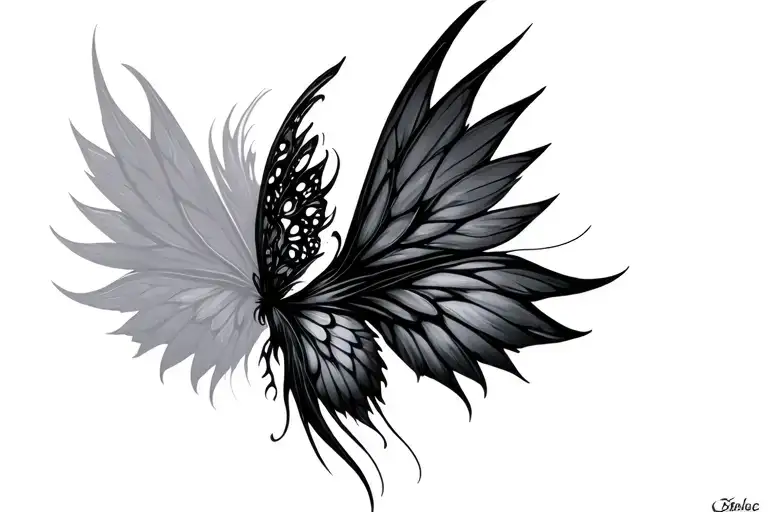 Gothic Fairy Wings