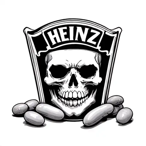 Heinz Beans In The Style Of Death Metal Music