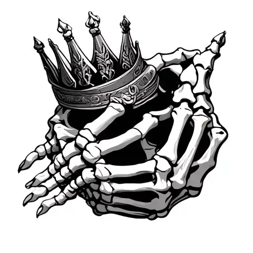 Skeleton Hands Crowning