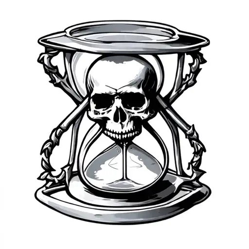 Skull Hourglass