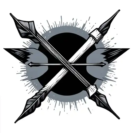 Bow And Arrow Design Minimal