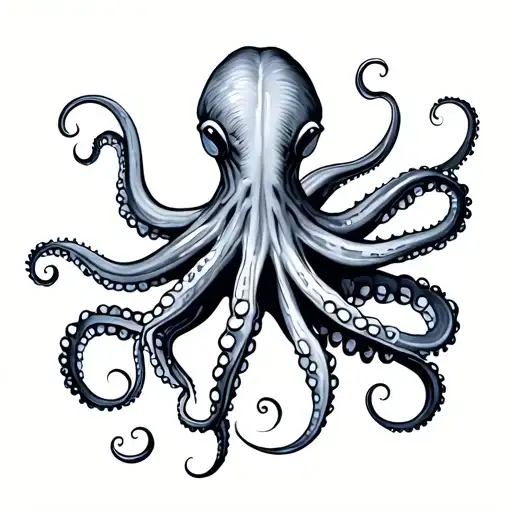 Octopus That Has A Stretched Leg