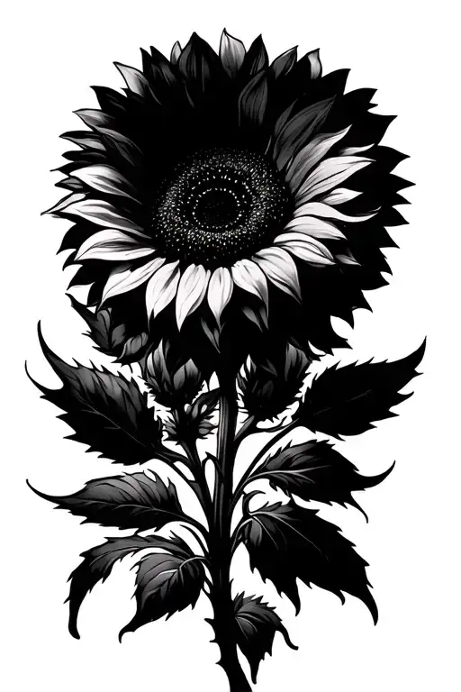 Sunflower Sleeve Fine Line