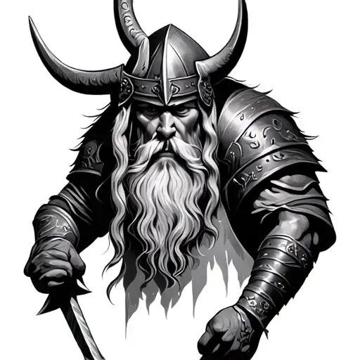 Figting Viking Warrior