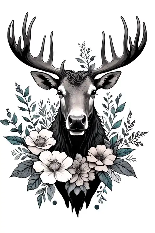 Floral Moose