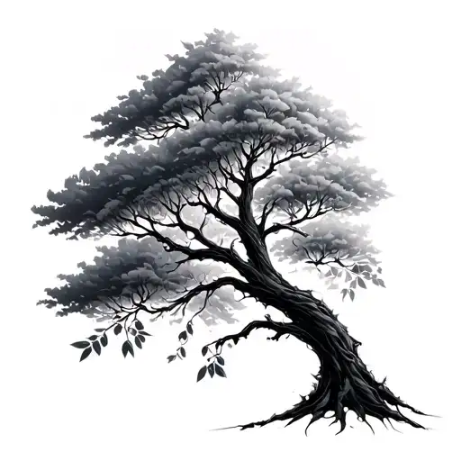 A Long Tree With Leafes