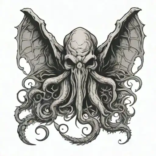 Gothic Cthulhu For Forearm